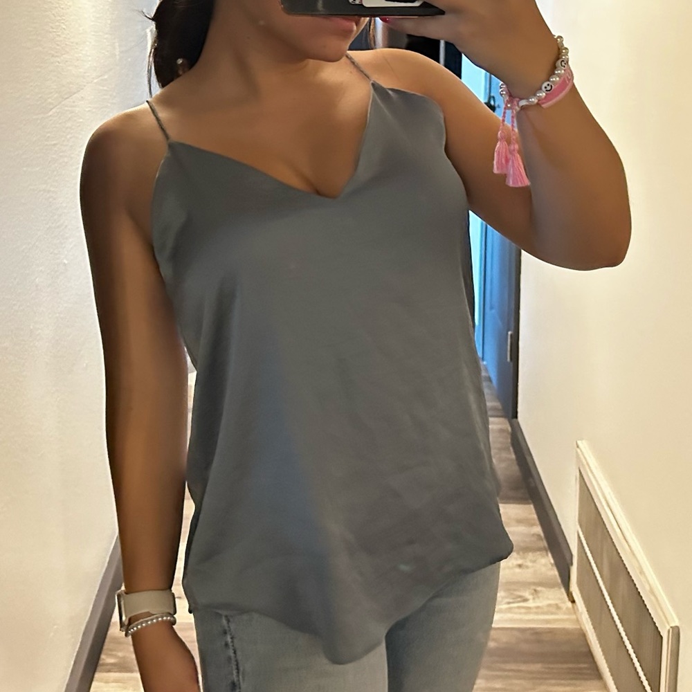 EXPRESS FULL LENGTH BLUE BLOUSE